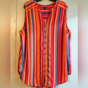 Torrid Harper Multicolor Tunic Sleeveless Tank - Size 3